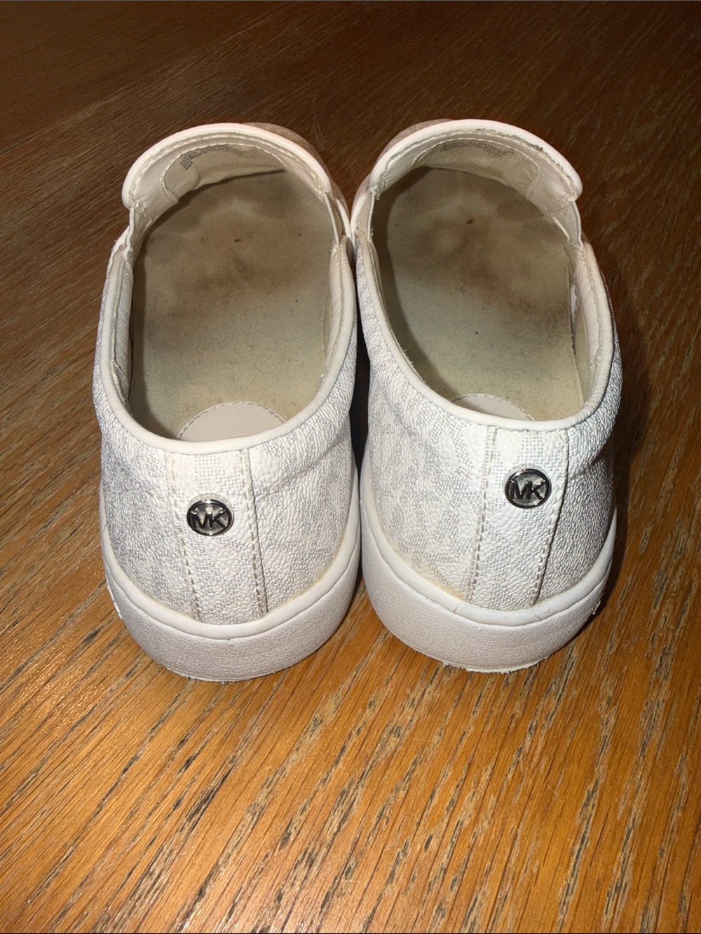 Michael Kors White Signature Slip-On Sneakers - Picture 2 of 6